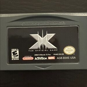Nintendo X-Men The Official Game for GameBoy Advance